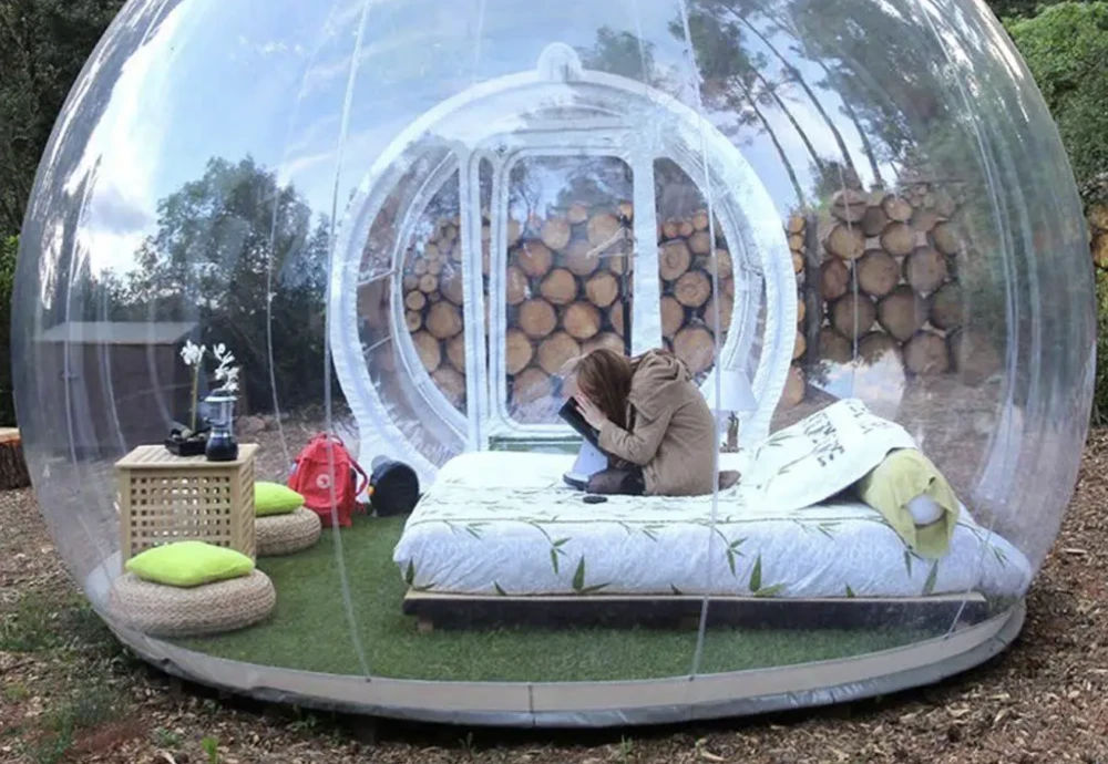 star gazing bubble tent